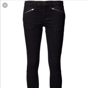 Ridley skinny low-rise moto jeans